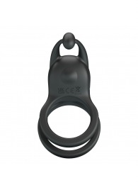 Черное перезаряжаемое виброкольцо Goodwin - Baile - в Миассе купить с доставкой