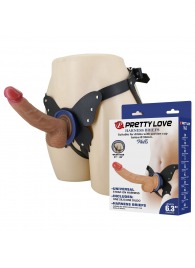 Поясной страпон Wells: трусики в форме бабочки и фаллоимитатор-насадка - Baile - купить с доставкой в Миассе