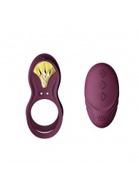 Фиолетовое эрекционное виброкольцо Bayek с пультом ДУ - Zalo - в Миассе купить с доставкой