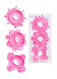 Комплект из 3 розовых эрекционных колец - Erowoman-Eroman - в Миассе купить с доставкой