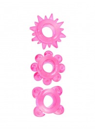 Комплект из 3 розовых эрекционных колец - Erowoman-Eroman - в Миассе купить с доставкой