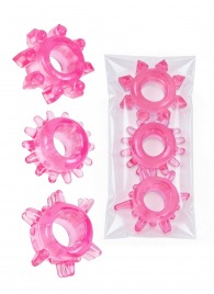 Комплект из трех розовых эрекционных колец - Erowoman-Eroman - в Миассе купить с доставкой