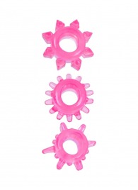 Комплект из трех розовых эрекционных колец - Erowoman-Eroman - в Миассе купить с доставкой