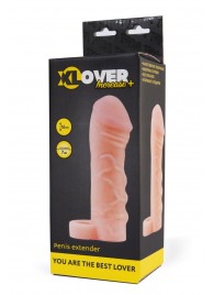 Фаллическая удлиняющая насадка с кольцом для фиксации - 16 см. - ToyFa - в Миассе купить с доставкой