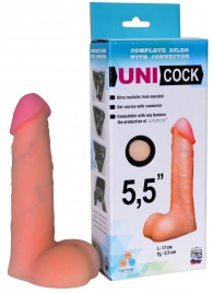 Фаллическая насадка Харнесс UNICOCK 5,5  - 17 см. - LOVETOY (А-Полимер) - купить с доставкой в Миассе