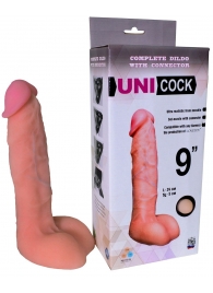 Фаллическая насадка Харнесс UNICOCK 9  - 24 см. - LOVETOY (А-Полимер) - купить с доставкой в Миассе