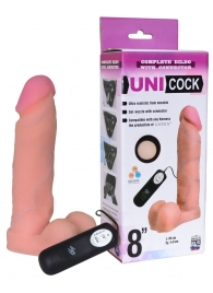 Фаллическая насадка Харнесс UNICOCK 8  с вибрацией - 20 см. - LOVETOY (А-Полимер) - купить с доставкой в Миассе