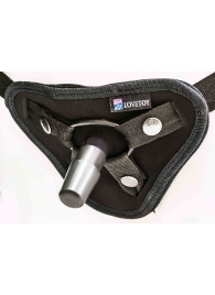 Страпон с 2 насадками и вибрацией UniStrap - 20 и 18 см. - LOVETOY (А-Полимер) - купить с доставкой в Миассе