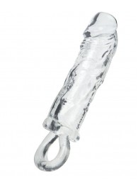 Прозрачная насадка с петлёй для фиксации - 14 см. - ToyFa - в Миассе купить с доставкой