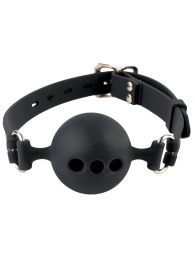 Силиконовый кляп-шар с отверстиями для дыхания Silicone Breathable Ball Gag Small - Pipedream - купить с доставкой в Миассе