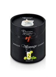 Массажная свеча с ароматом мохито Bougie de Massage Mojito - 80 мл. - Plaisir Secret - купить с доставкой в Миассе