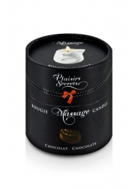 Массажная свеча с ароматом шоколада Bougie de Massage Gourmande Chocolat - 80 мл. - Plaisir Secret - купить с доставкой в Миассе