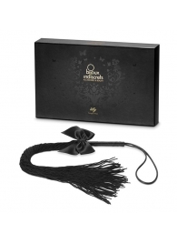 Чёрная плётка Lilly Whip Bijoux - Bijoux Indiscrets - купить с доставкой в Миассе