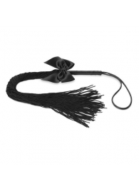Чёрная плётка Lilly Whip Bijoux - Bijoux Indiscrets - купить с доставкой в Миассе