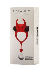 Красное эрекционное кольцо в форме дьяволенка DEVOL COCKRING - Adrien Lastic - в Миассе купить с доставкой