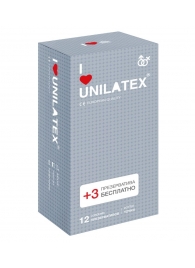 Презервативы с точками Unilatex Dotted - 12 шт. + 3 шт. в подарок - Unilatex - купить с доставкой в Миассе