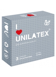 Презервативы с точками Unilatex Dotted - 3 шт. - Unilatex - купить с доставкой в Миассе