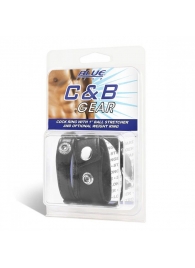 Утяжка для мошонки и пениса Cock Ring With 1  Ball Stretcher And Optional Weight Ring - BlueLine - купить с доставкой в Миассе