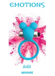 Голубое эрекционное виброколечко Emotions Minnie Breeze - Lola Games - в Миассе купить с доставкой