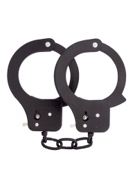 Чёрные наручники из листового металла BONDX METAL CUFFS BLACK - Dream Toys - купить с доставкой в Миассе