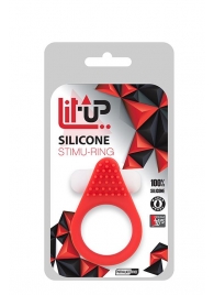 Красное эрекционное кольцо LIT-UP SILICONE STIMU RING 1 RED - Dream Toys - в Миассе купить с доставкой