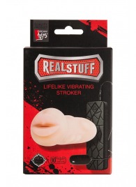 Мастурбатор-ротик с вибрацией REALSTUFF VIBRATING MASTURBATOR MOUTH - Dream Toys - в Миассе купить с доставкой