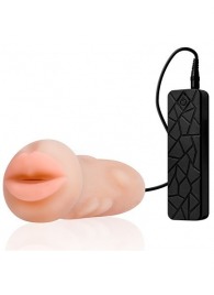 Мастурбатор-ротик с вибрацией REALSTUFF VIBRATING MASTURBATOR MOUTH - Dream Toys - в Миассе купить с доставкой