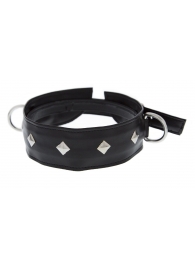 Полиуретановый ошейник с пуклями и D-кольцами Collar with Studs - Blush Novelties - купить с доставкой в Миассе