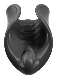 Чёрный мастурбатор Vibrating Silicone Stimulator с вибрацией - Pipedream - в Миассе купить с доставкой