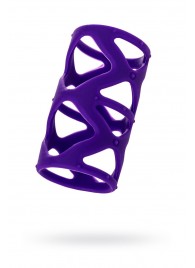 Фиолетовая насадка-сетка на пенис - 7,5 см. - A-toys - в Миассе купить с доставкой