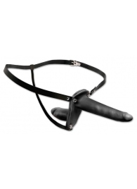 Женский страпон с вагинальной пробкой Double Penetrix Strap-on - 15 см. - Pipedream - купить с доставкой в Миассе