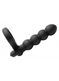 Насадка для двойного проникновения Double Fun Cock Ring with Double Penetration Vibe - XR Brands - в Миассе купить с доставкой