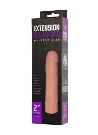 Насадка-удлинитель Extension sleeve телесного цвета - 18,5 см. - Sitabella - в Миассе купить с доставкой