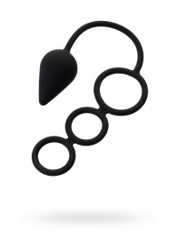 Тройное эрекционное кольцо с анальным хвостом Drop M-size - Erotist Adult Toys - в Миассе купить с доставкой
