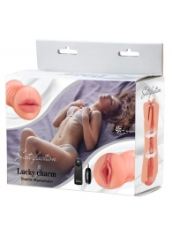 Двусторонний мастурбатор с вибропулей Satisfaction Lucky charm - Lola Games - в Миассе купить с доставкой