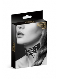 Оригинальный ошейник-чокер со шнуровкой - Bijoux Pour Toi - купить с доставкой в Миассе