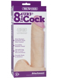 Ультрареалистичная насадка для трусиков Vac-U-Lock 8  ULTRASKYN Cock - 20,57 см. - Doc Johnson - купить с доставкой в Миассе