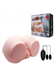 Телесный мастурбатор с двумя любовными тоннелями и вибрацией - Baile - в Миассе купить с доставкой