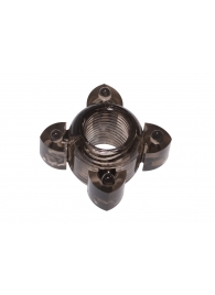 Чёрное эрекционное кольцо Rings Screw - Lola Games - в Миассе купить с доставкой