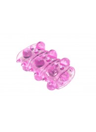 Розовая насадка на пенис Rings Armour - Lola Games - в Миассе купить с доставкой