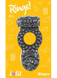 Чёрное эрекционное кольцо Rings Ringer - Lola Games - в Миассе купить с доставкой