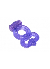 Фиолетовое эрекционное кольцо Rings Treadle с подхватом - Lola Games - в Миассе купить с доставкой