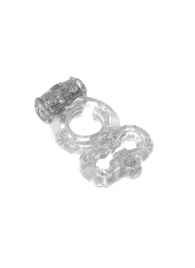 Прозрачное эрекционное кольцо Rings Treadle с подхватом - Lola Games - в Миассе купить с доставкой