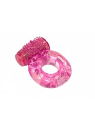 Розовое эрекционное кольцо с вибрацией Rings Axle-pin - Lola Games - в Миассе купить с доставкой