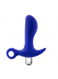 Синий стимулятор простаты с ручкой-кольцом Performance Prostimulator 02 - Blush Novelties - в Миассе купить с доставкой