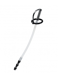 Силиконовый уретральный плаг со сменными фиксирующими кольцами Metal - ToyFa - купить с доставкой в Миассе