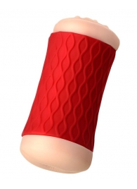 Двухсторонний мастурбатор JOS  NADIN в красном цилиндре - JOS - в Миассе купить с доставкой