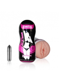 Мастурбатор-вагина Sex In A Can Vibra Vagina Tunnel - Lovetoy - в Миассе купить с доставкой