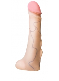 Реалистичная насадка с мошонкой REAL Standard - 18 см. - LOVETOY (А-Полимер) - купить с доставкой в Миассе