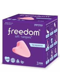 Женские гигиенические тампоны без веревочки FREEDOM normal - 3 шт. - Freedom - купить с доставкой в Миассе